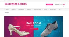 Desktop Screenshot of dancewear-and-shoes.com