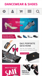 Mobile Screenshot of dancewear-and-shoes.com